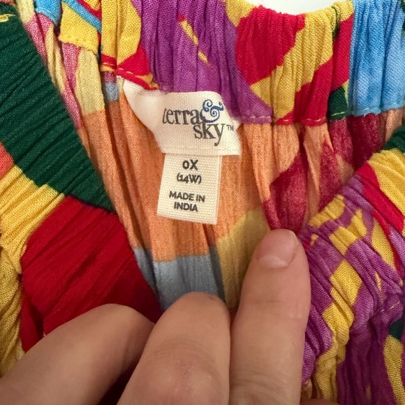 Terra & Sky Vibrant Multicolor Maxi Dress - Picture 4 of 4